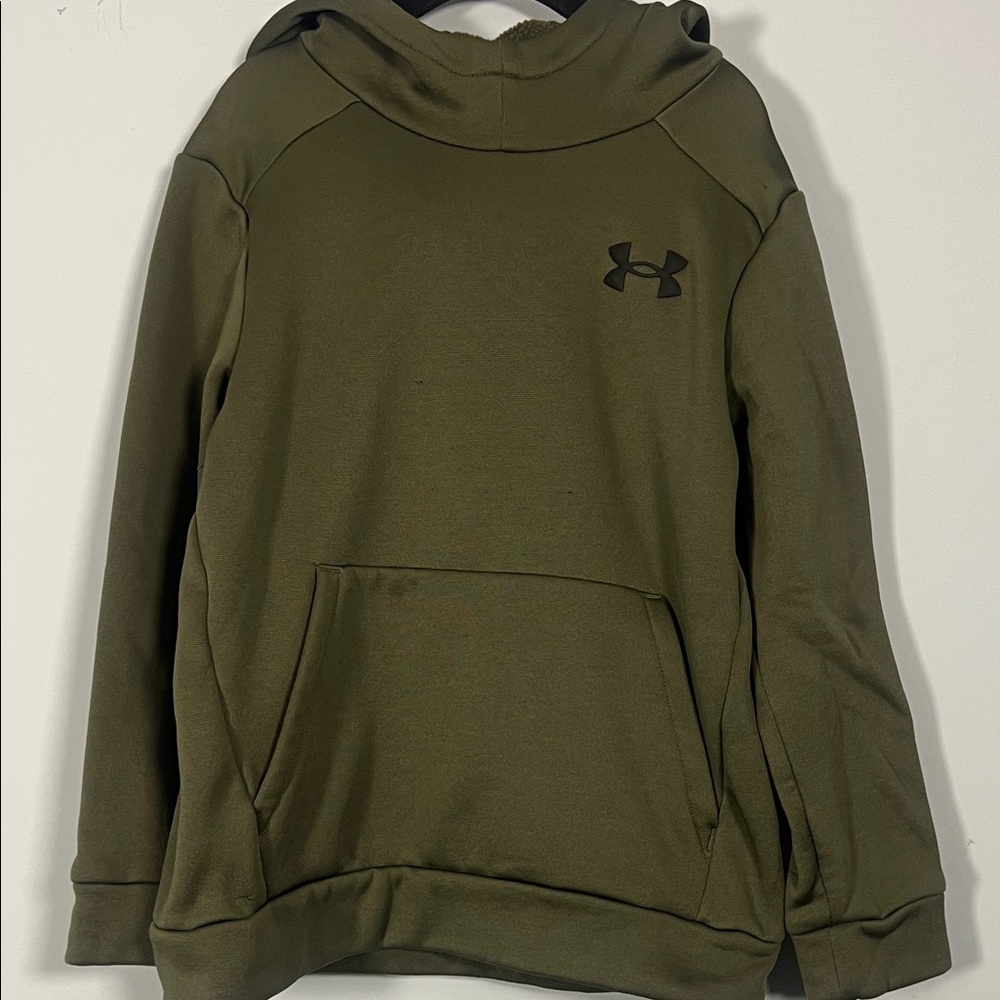Under Armour Kids Forest Green Pullover Sweatshirt Hoodie Boys‎ Size Small